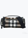 Sound Check Print Leather Cross Bag Dark Birch Brown - BURBERRY - BALAAN 2