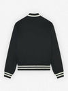 Cotton Satin Teddy Jacket Black - MAISON KITSUNE - BALAAN 3