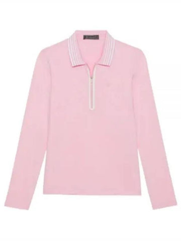 SILKY TECH NYLON QUARTER ZIP POLO GLP000001 BLUSH Women s - G/FORE - BALAAN 1