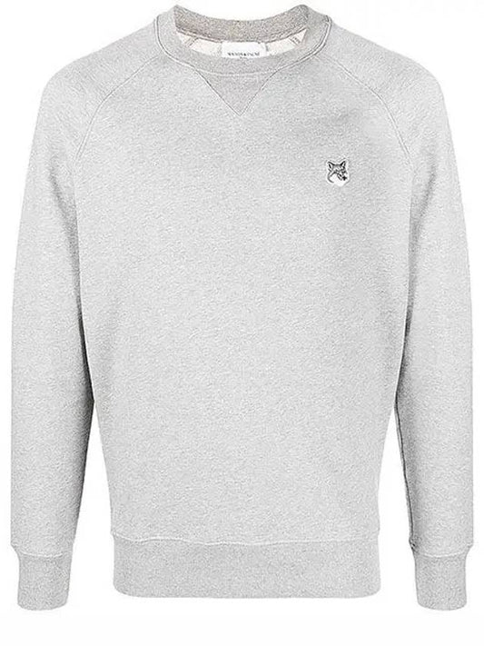 Grey Fox Head Patch Classic Sweatshirt Grey Melange - MAISON KITSUNE - BALAAN 2