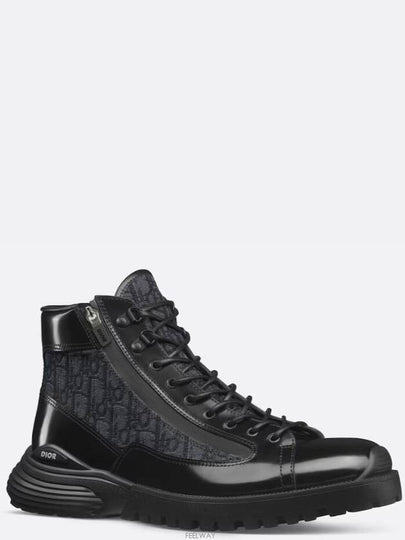 Combat Oblique Ankle Boots Black - DIOR - BALAAN 2