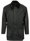 Men's Beaufort Wax Jacket Black - BARBOUR - BALAAN 2