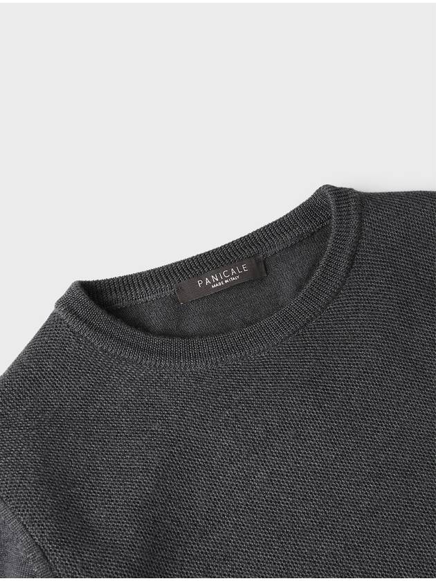 Made In Italy Merino Wool 100 Crew Neck Knit F INIT64 - PANICALE - BALAAN 5