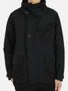 Mid-Layer Hooded Jacket Black - TEN C - BALAAN 3