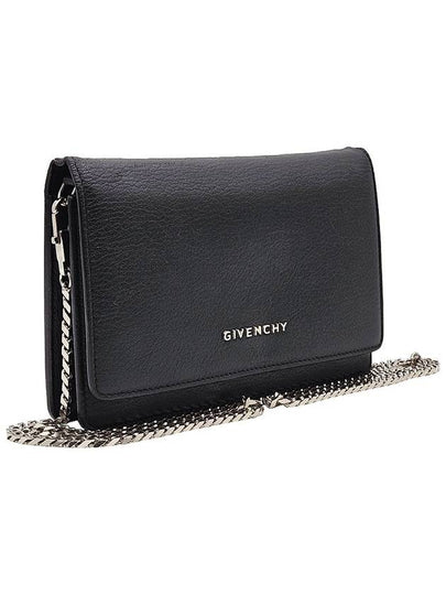 Givenchy BC06250012 403 Black Leather Pandora Mini Chain Cross Bag - GIVENCHY - BALAAN 2