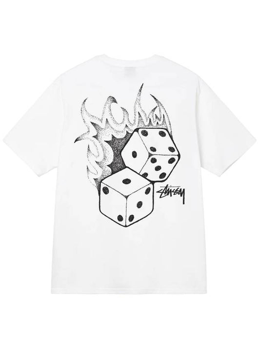 Fire Dice T Shirt White 1904790 Fire Dice T Shirt White - STUSSY - BALAAN 2