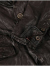 Made In Italy Vintage Lambskin Leather Blazer F ILJP55 D BR - PANICALE - BALAAN 5