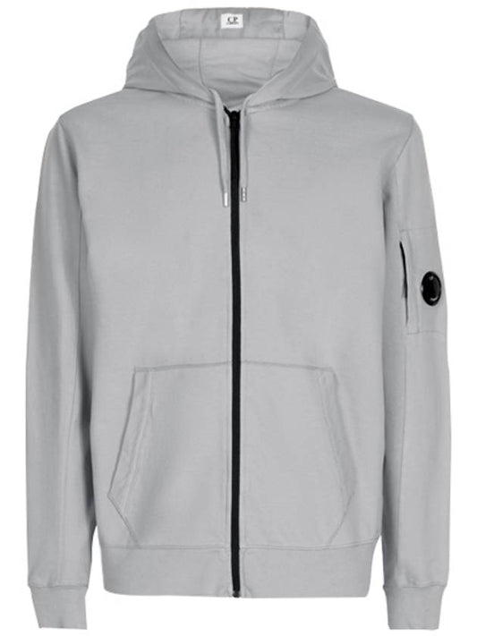 Lens Wappen Hood Zip Up Gray - CP COMPANY - BALAAN 2