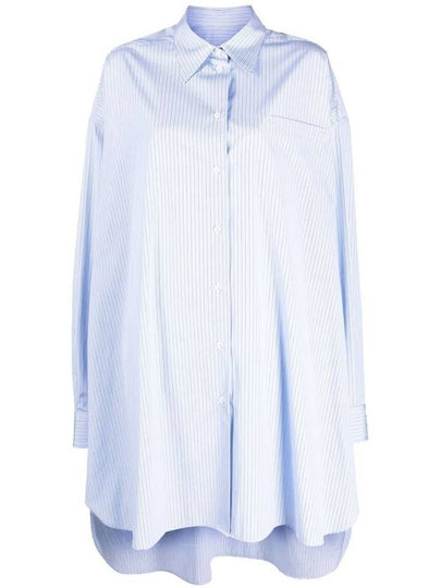 Cotton Poplin Pinstripe Shirt White - MAISON MARGIELA - BALAAN 2