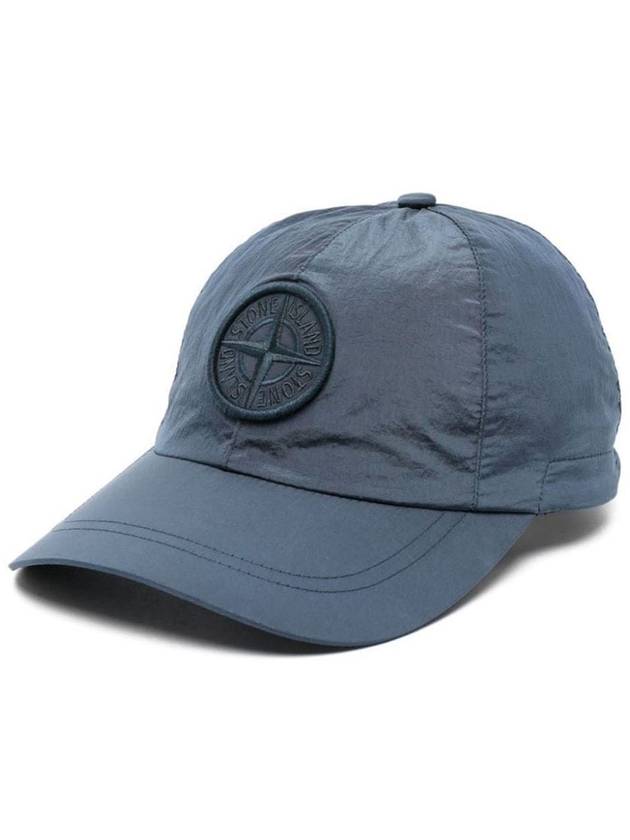 Logo Nylon Metal 6-Panel Ball Cap Navy - STONE ISLAND - BALAAN 5