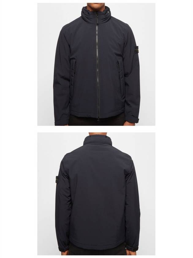 Wappen Soft Shell Hooded Jacket Navy - STONE ISLAND - BALAAN 5