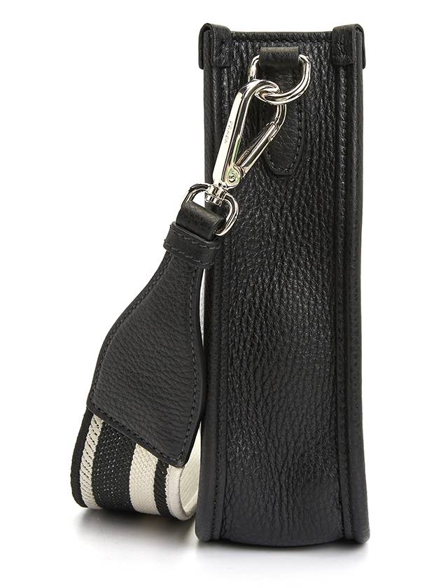 Leather Mini Shoulder Bag Black - PRADA - BALAAN 5