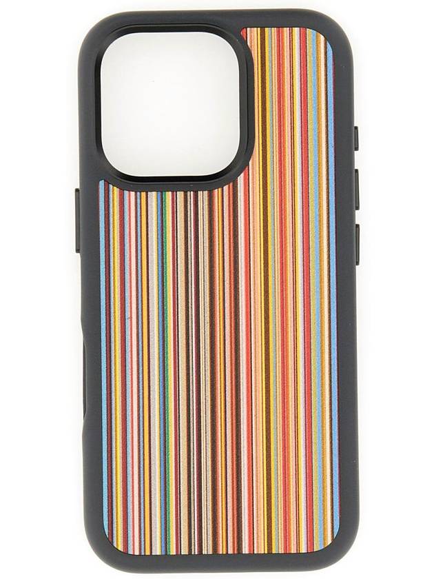 Paul Smith "Signature Stripe" Cover For Iphone 16 Pro - PAUL SMITH - BALAAN 1