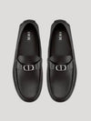 CD Signature Buckle Strap Loafers Blue - DIOR - BALAAN 3