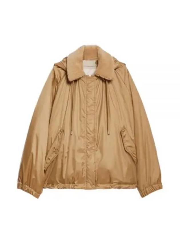 Arles Reversible Water Repellent Padding Camel - MAX MARA - BALAAN 2