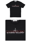 Logo Patch Short Sleeve T-Shirt Black - STONE ISLAND - BALAAN 5