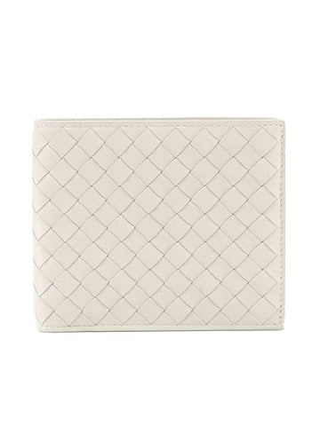 Intrecciato Leather Half Wallet Ivory - BOTTEGA VENETA - BALAAN 1