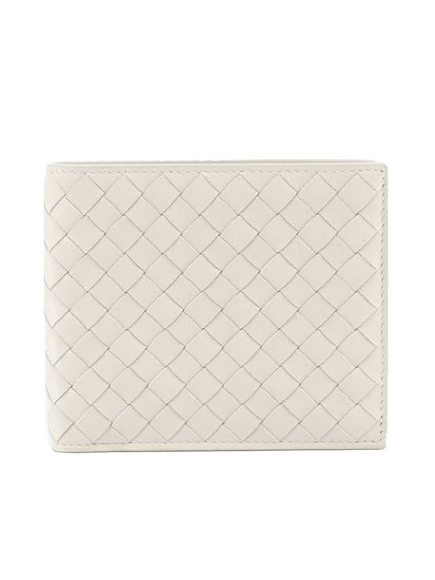 Intrecciato Leather Half Wallet Ivory - BOTTEGA VENETA - BALAAN 1