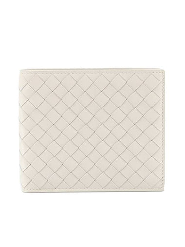 Intrecciato Leather Half Wallet Ivory - BOTTEGA VENETA - BALAAN 1