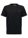 Men's Embroidered Pony Short Sleeve T-Shirt Black - POLO RALPH LAUREN - BALAAN 2