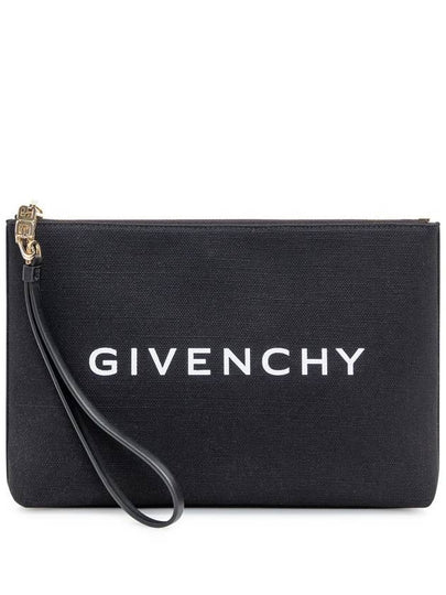 Logo Print Large Pouch Bag Black - GIVENCHY - BALAAN 2