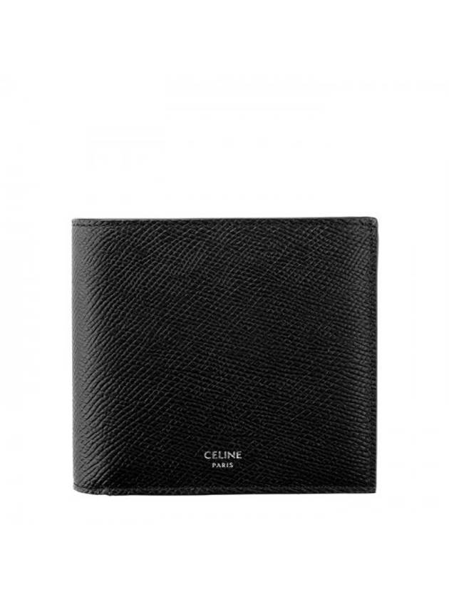 Calfskin Half Wallet Black - CELINE - BALAAN 1