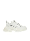 Triple S All-Over Logo Low Top Sneakers White - BALENCIAGA - BALAAN 2