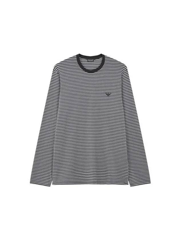 UNDERWEAR Men s Striped Pattern Lounge T Shirt Dark Gray 271899 - EMPORIO ARMANI - BALAAN 1