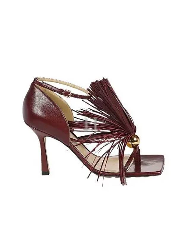 Stretch Strap Sandal Heels Burgundy - BOTTEGA VENETA - BALAAN 2