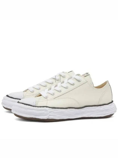 23 OG Sole Leather Low Top Sneakers White - MAISON MIHARA YASUHIRO - BALAAN 2