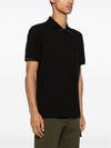 Men's Logo Patch Short Sleeve Polo Shirt Black - CP COMPANY - BALAAN 7