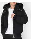 Men's Ballistic Bomber Jacket Black Fox Fur Black - MOOSE KNUCKLES - BALAAN 2