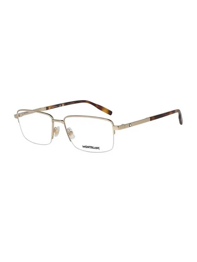 Eyewear Half Rimless Metal Eyeglasses Gold - MONTBLANC - BALAAN 3