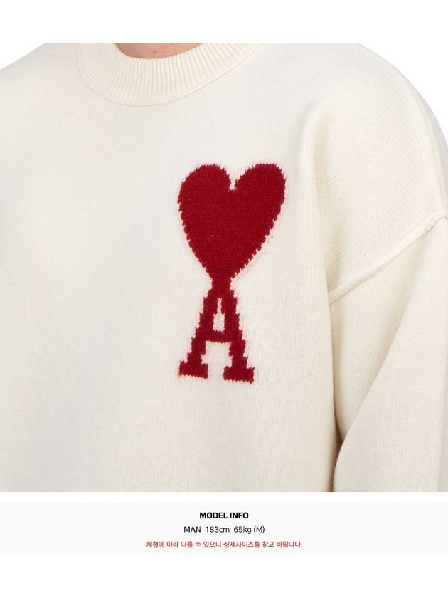 Big heart knit BFUKS006 018 154 Unisex 026 - AMI - BALAAN 6