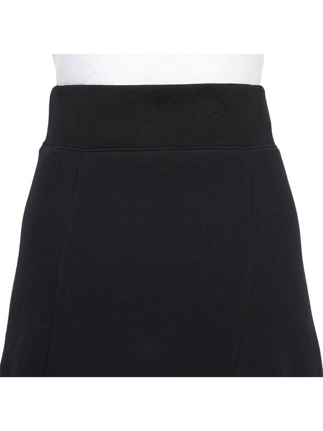 High Waisted Mini Unbalance Skirt Black - SACAI - BALAAN 10