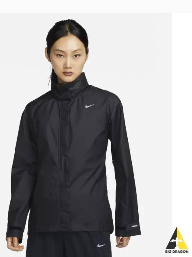 Women's Fast Repel Hooded Jacket Black - NIKE - BALAAN 2