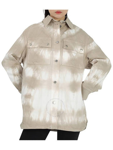 Stella Mccartney Ladies Safari Oversized Tie-dye Denim Jacket, Brand Size 40 (US Size 6) - STELLA MCCARTNEY - BALAAN 1