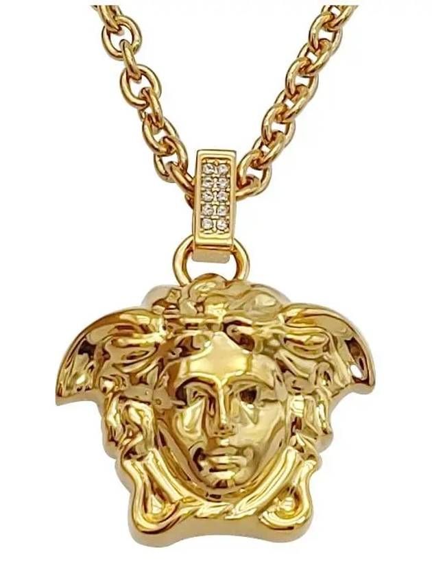 Medusa Pendant Necklace Gold - VERSACE - BALAAN 3