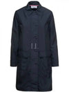 Military Ripstop Round Collar Over Pea Coat Navy - THOM BROWNE - BALAAN 2