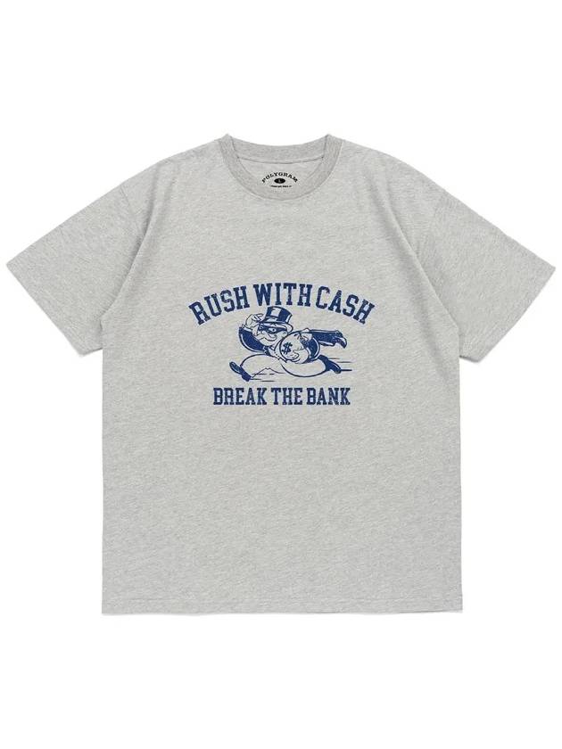 Rush with Cash Short Sleeve T Shirt Gray - POLYGRAM - BALAAN 4