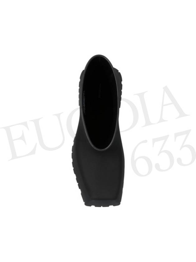 Rubber Trooper Ankle Boots Black - BALENCIAGA - BALAAN 3