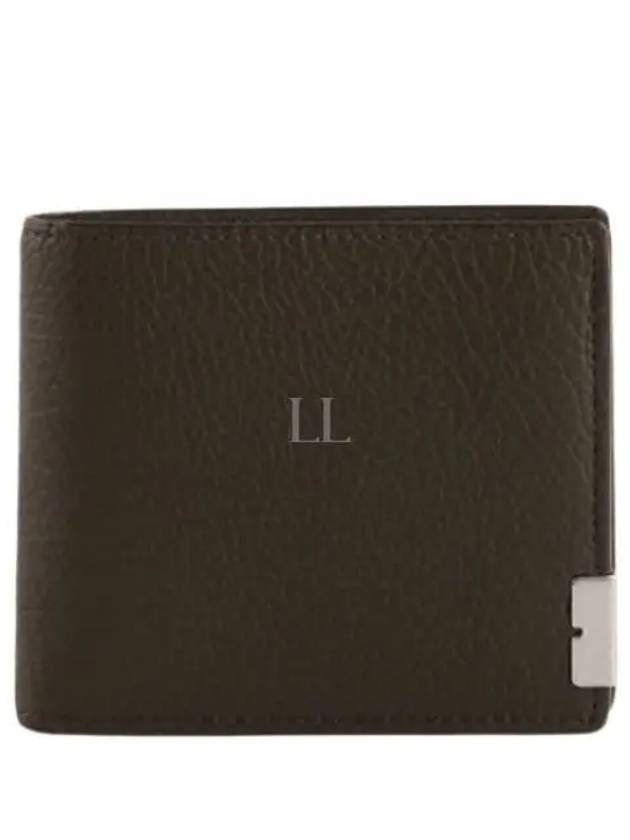 B Cut Leather Half Wallet Brown - BURBERRY - BALAAN 2