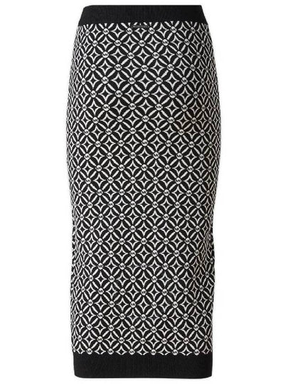 Michael Kors Logo Jacquard Stretch Knit Pencil Skirt, Size Small - MICHAEL KORS - BALAAN 2