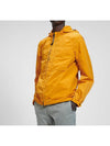 Men's Goggles Over Hooded Jacket Orange - CP COMPANY - BALAAN.