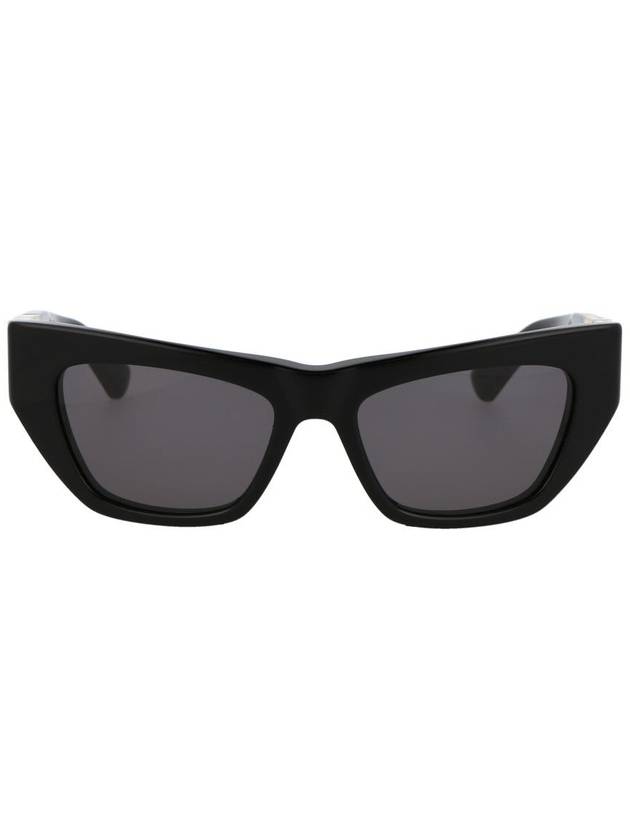 Eyewear Women's Logo Temple Square Sunglasses Black - BOTTEGA VENETA - BALAAN 2