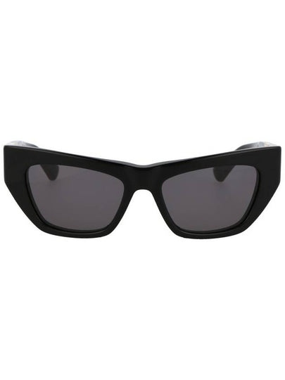 Eyewear Women's Logo Temple Square Sunglasses Black - BOTTEGA VENETA - BALAAN 2