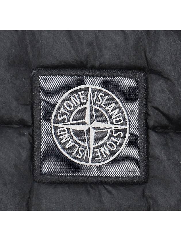 Men's Logo Patch Puffer Vest Black - STONE ISLAND - BALAAN 7