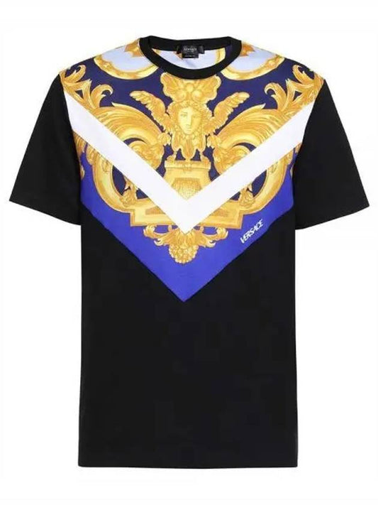 Barocco 660 Short Sleeve T-Shirt Black - VERSACE - BALAAN 2