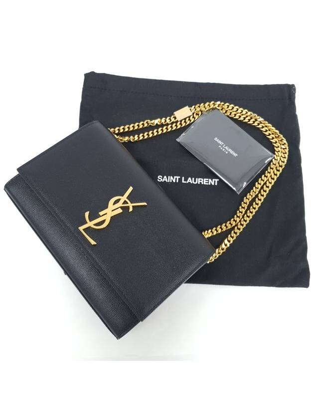 Kate Monogram Small Cross Bag Black - SAINT LAURENT - BALAAN 11