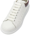 Larry Oversized Leather Low Top Sneakers White - ALEXANDER MCQUEEN - BALAAN 8